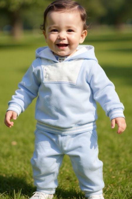 Tutto Piccolo boys hooded tracksuit 2717-25 blue