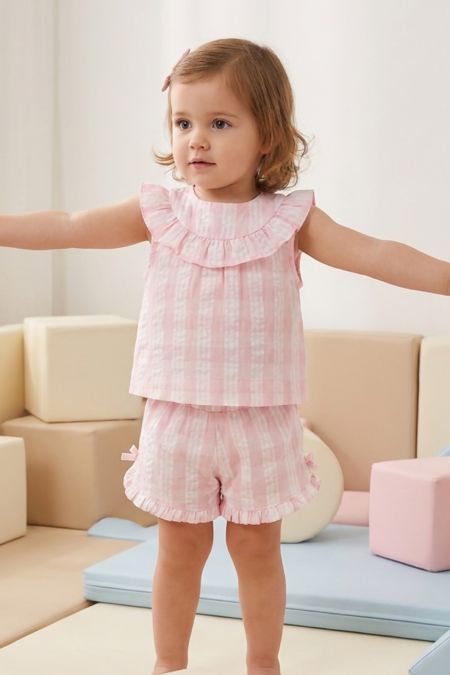 Tutto Piccolo girls top and short 2724S26