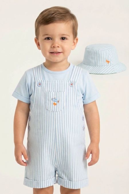 Tutto Piccolo boys bib and brace 2770S26 BLUE