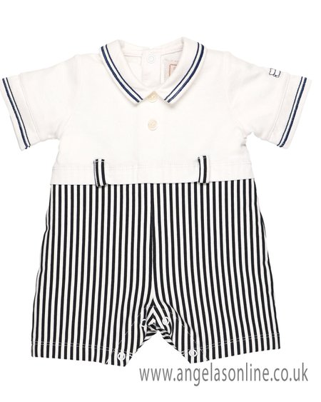 Emile et Rose baby boys romper 7278-NAVY Pickford