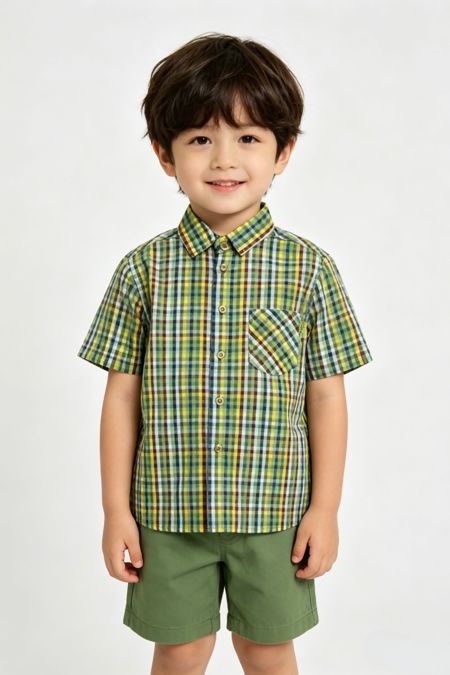 Mayoral boys cotton shirt 3104-17 green