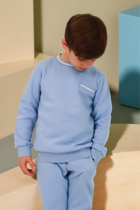 Harris kids boy roundneck tracksuit THEO BLUE