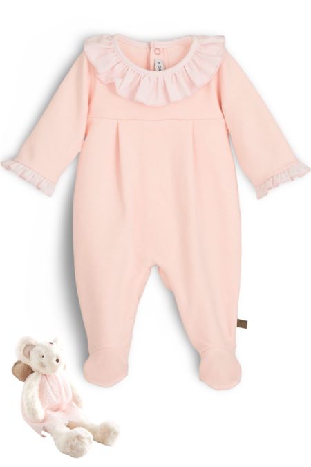 Calamaro girls frill collar babygro 33050-2526 pink