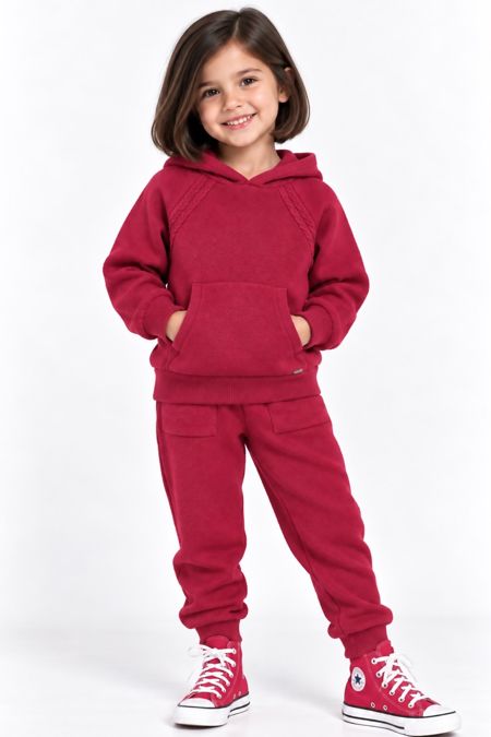 Mayoral girls knitted jogsuit 4858-61-022 RASPBERRY