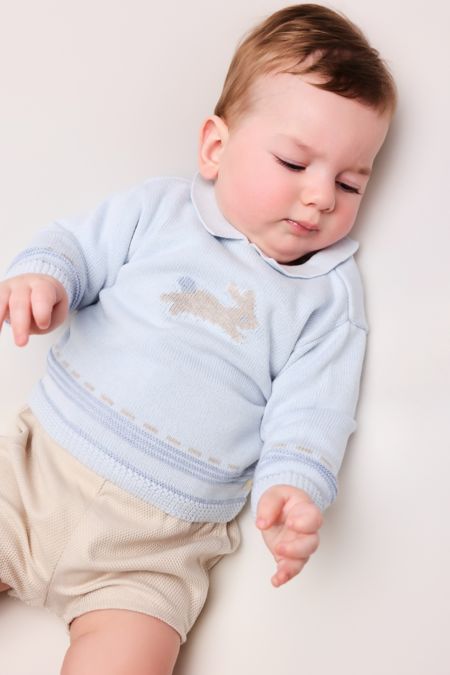 Tutto Piccolo boys rabbit short set 1850-1340-25 blue