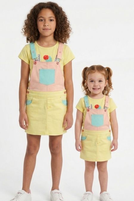 Billieblush girls T-shirt and overalls U15729-12541-20