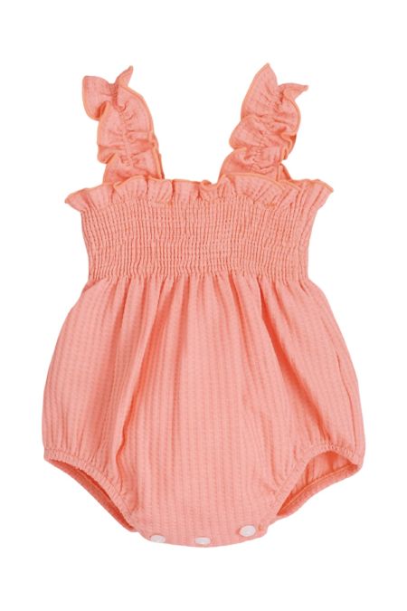 Calamaro girls strap romper 32542-26 coral