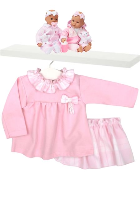 Rapife girls two piece jam pant set 4213-25 pink