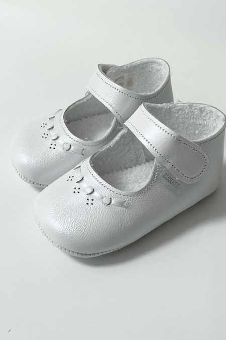 Cuquito Girls Shoes 50451 white pearlised