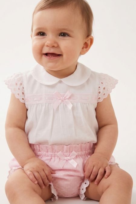 Mintini DR KID  baby girls top & pants Dk112-18 Pink