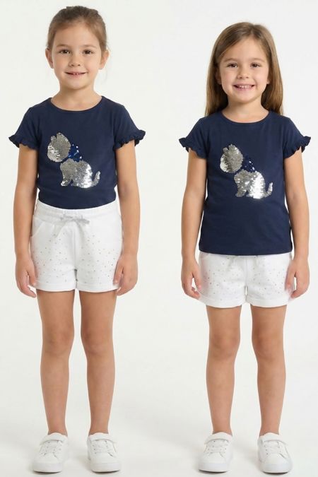 I Do girls summer T shirt & short 42742-42757-021