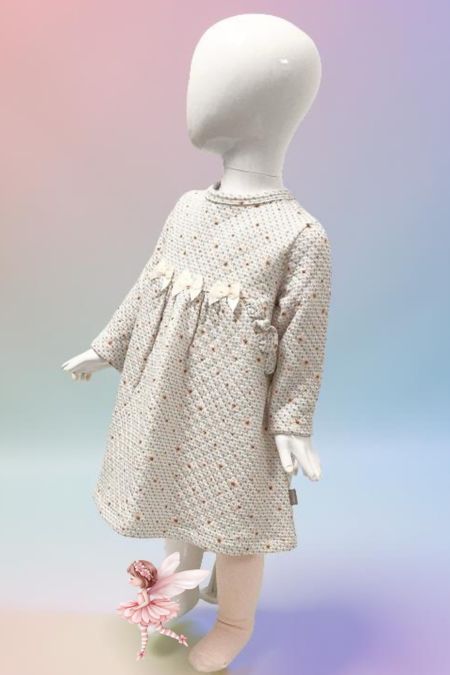 Tutto Piccolo baby girls dress and tight 6787W23 Taupe