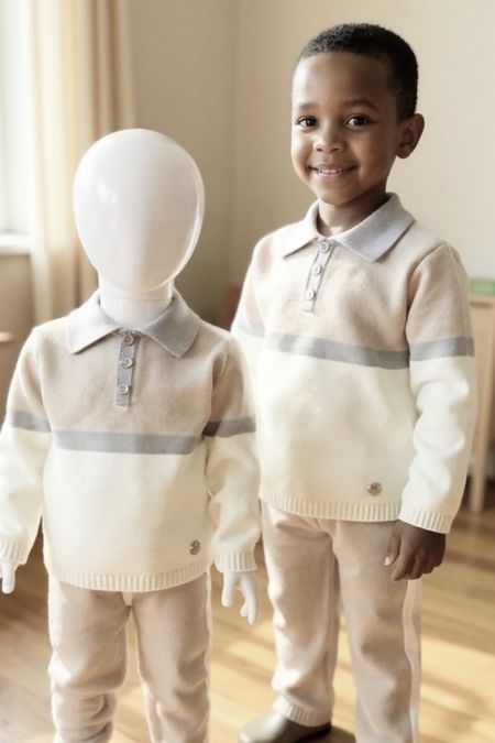 Granlei boys narrow middlle stripe set 225-317s BG-GR