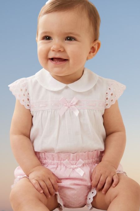 Mintini DR KID  baby girls top & pants Dk112-18 Pink