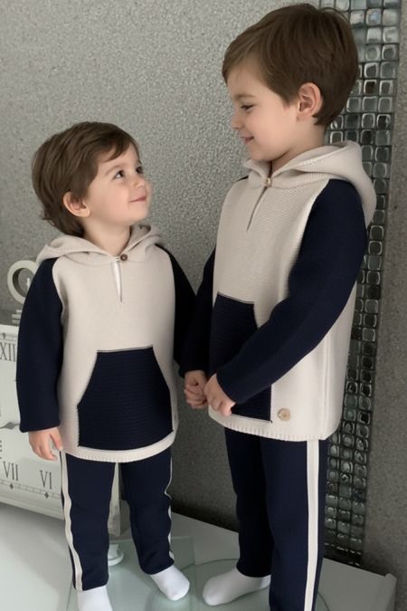 Granlei boys hooded tracksuit 225-424L2-N6 NV-BGE