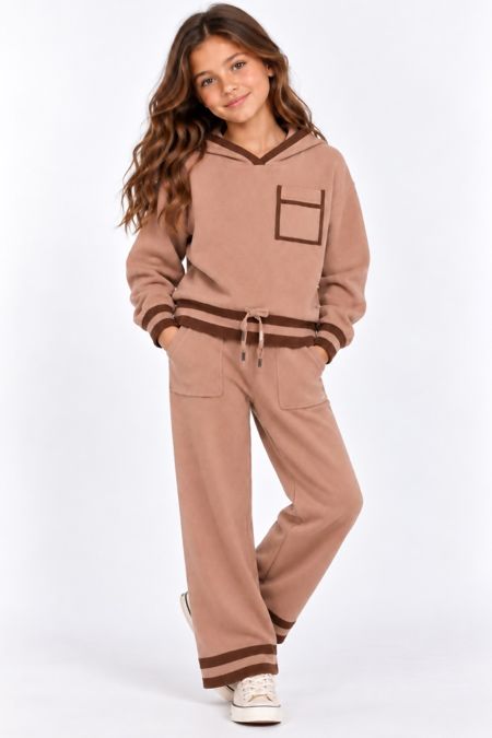 Mayoral girls knitted wide leg set 7827-70-022 PINK