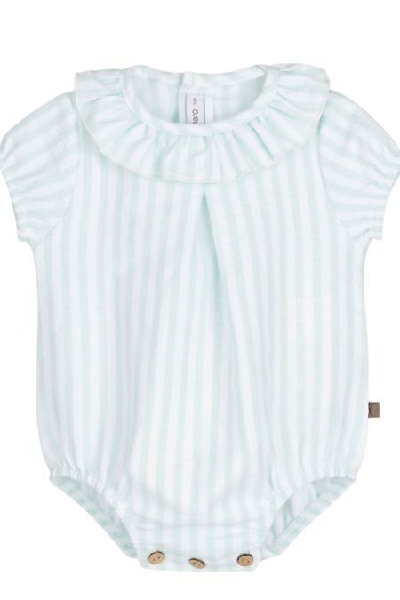 Calamaro candy stripe romper 32549-26 mint