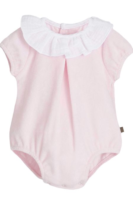 Calamaro girls towelling romper 32529-26 pink