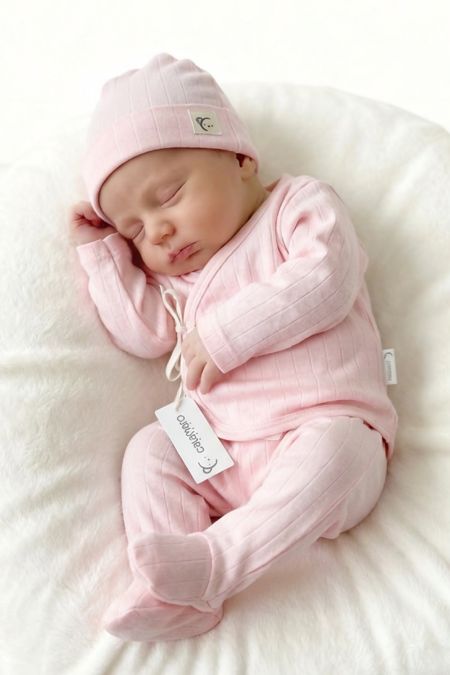 Calamaro baby layette 5 piece set 72521-2526 pink