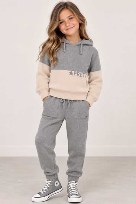 Mayoral girls knitted jog set 7829-83-022 GREY