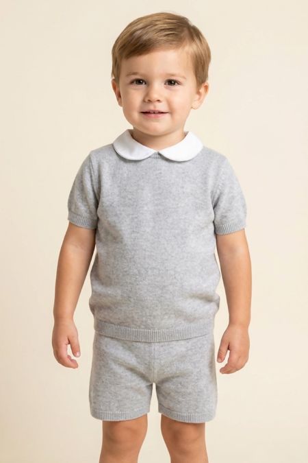 Little Star baby boys top and shorts BABY 43-Grey