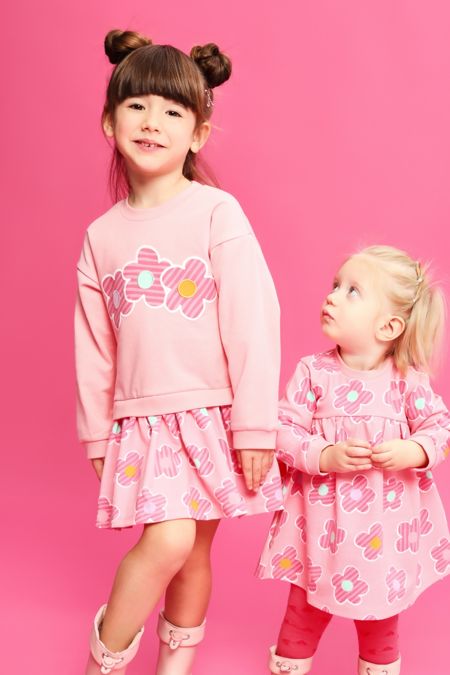 Agatha Ruiz drop waist dress and socks 8288-225 pink