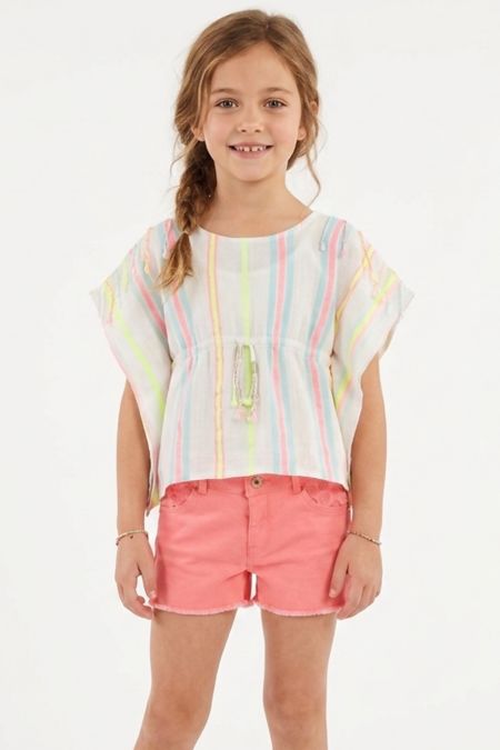 Billieblush girls blouse & short U15517-14236-18 Vanilla