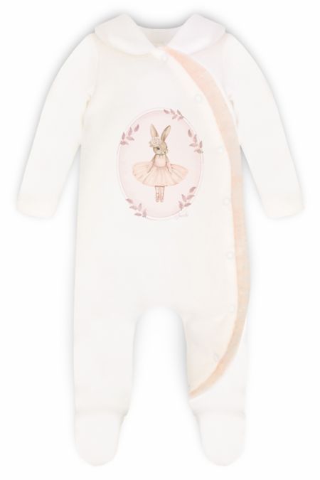 Jamiks girls sleepsuit with rabbit ballerina JZI179-25 pink