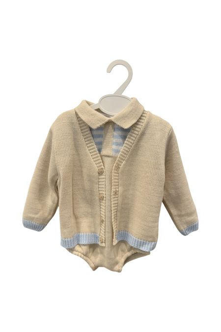 Little Star boys romper and matching cardigan 25201 BEIGE