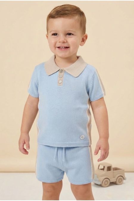 Granlei boys polo top and shorts 126-481-2N7