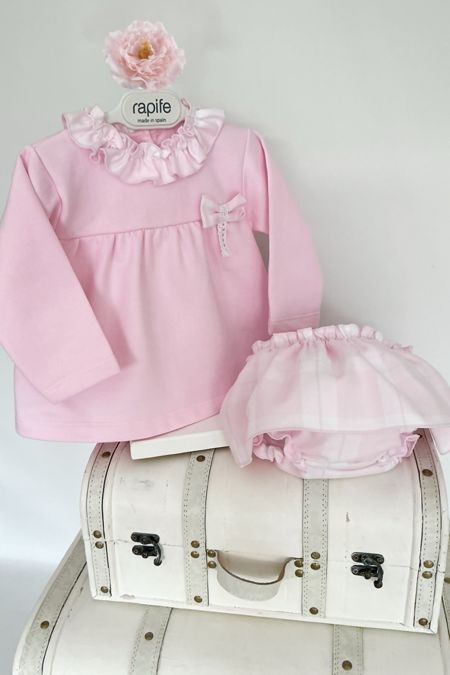Rapife girls two piece jam pant set 4213-25 pink