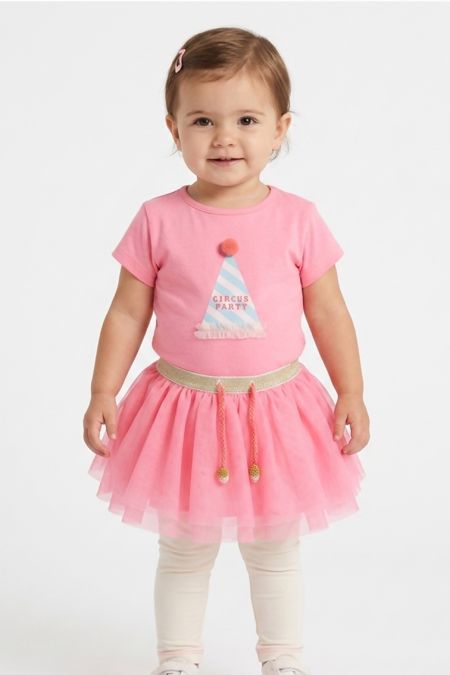 Billieblush girls T shirt & skirt U05246-02199-18