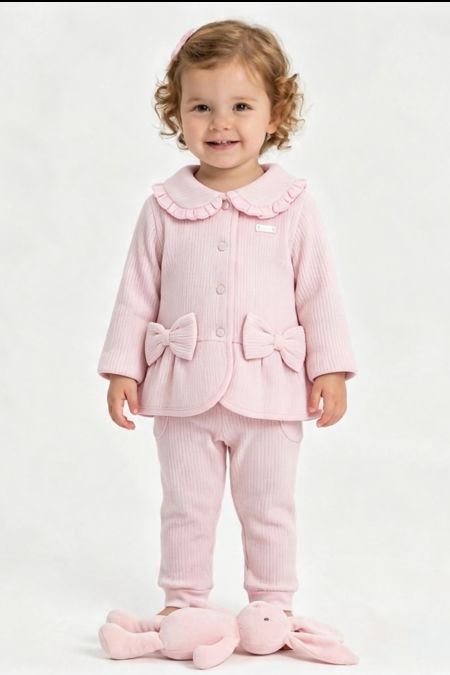 Amore girls jacket with bows AM1027 PINK