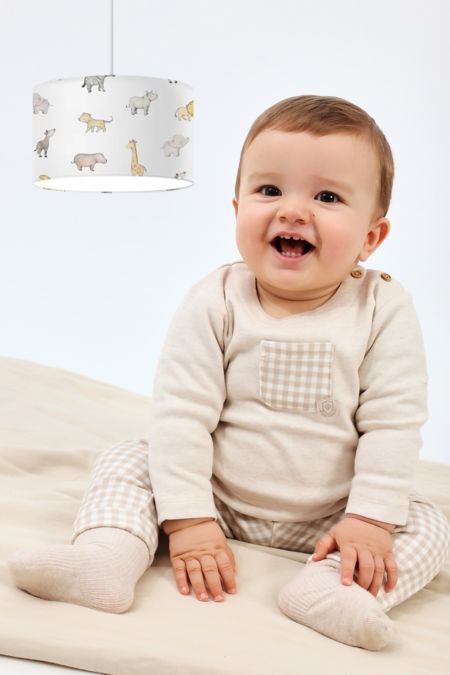 Tutto Piccolo boys check tracksuit 1702-25 beige