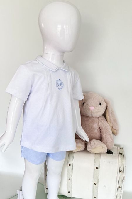 Tutto Piccolo boys top and shorts 5583-123 SKY BLUE