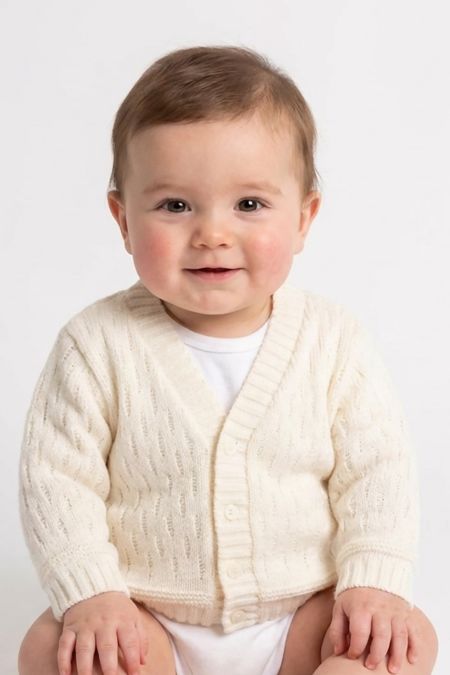 Winter white Pex baby boys cardigan B7106 Vincent