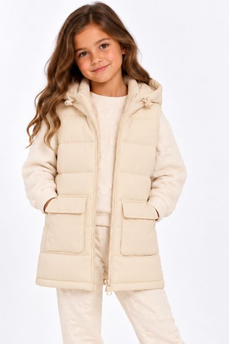 Mayoral girls gillet 7379-71-022 CREAM