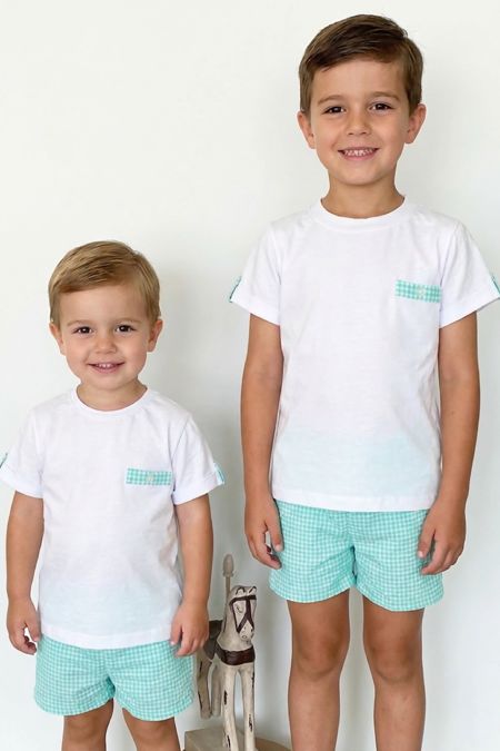 Rapife boys T shirt and shorts 4750S25-41 Green