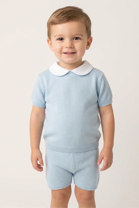 Little Star baby boys top and shorts BABY 43-Blue