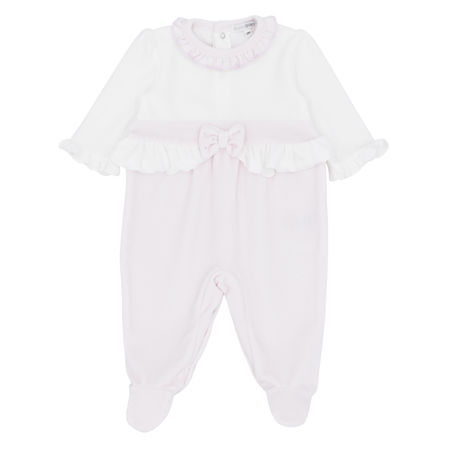 Blues Baby girls babygrow frill detail BB2195-25 pink