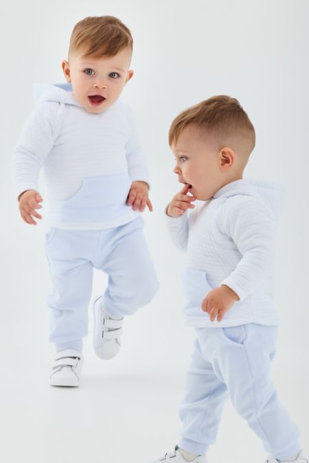 Tutto Piccolo boys padded hooded tracksuit 2708-25 blue