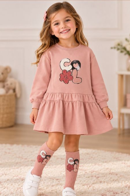 Mayoral girls dress 4973-24-022 PINK