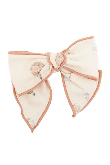 Calamaro girls hair bow 77107-2526 peach