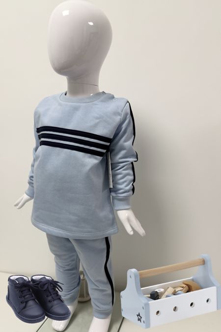 Little Star boys stripe jogsuit SG236 BL/NV