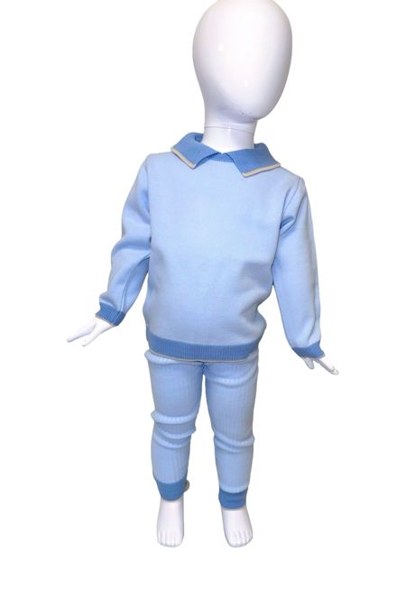 Granlei boys rib legging set 225-631F BL