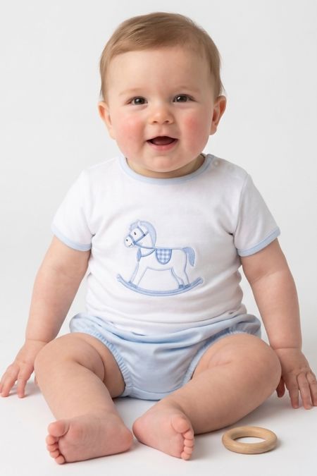 Sardon baby boys rocking horse top & short CO-525-021