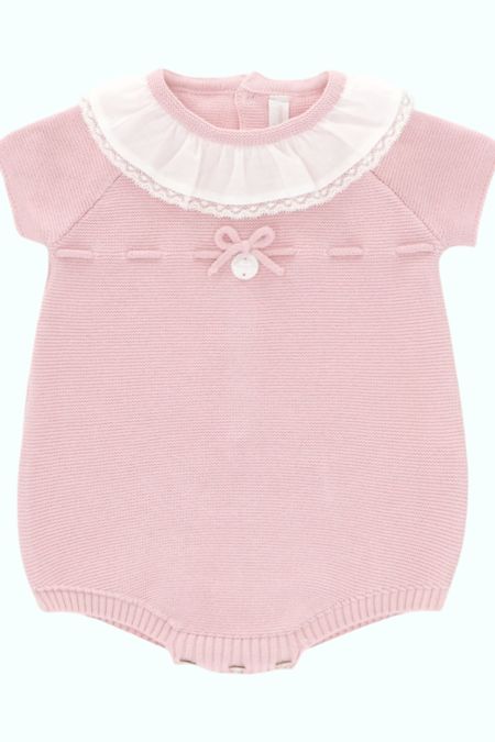 Martin Aranda girls knitted romper 001-10303 PINK