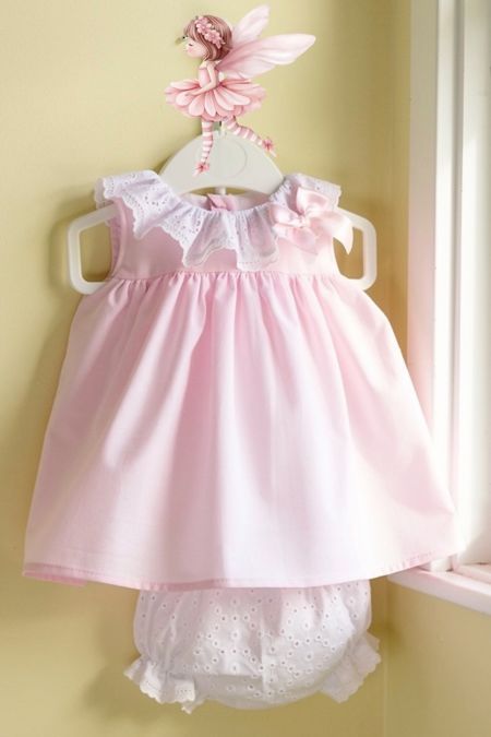 Little Star baby girls frill collar dress SG220 Pink