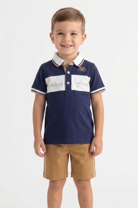 I Do boys polo & shorts 42224-2694-021 navy