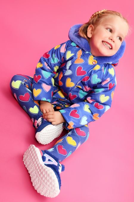Royal blue Agatha Ruiz heart coat 8550-225